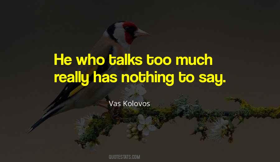 Quotes About Talks #1360418