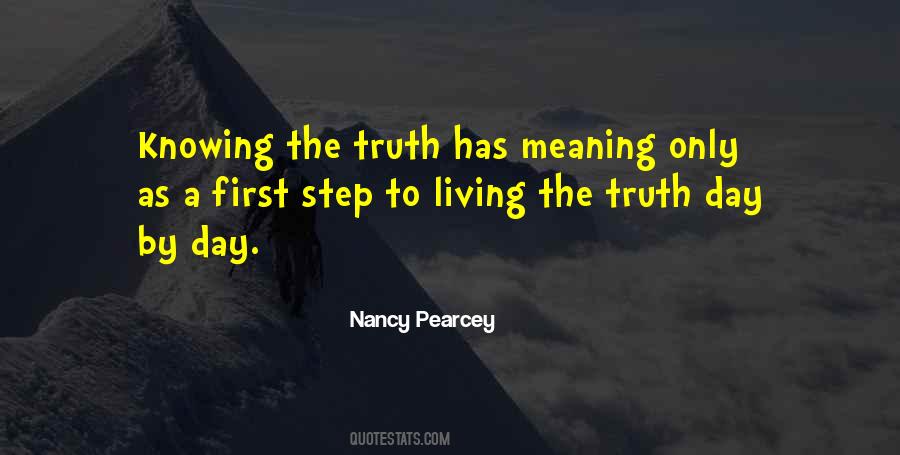 Quotes About Living The Truth #144004