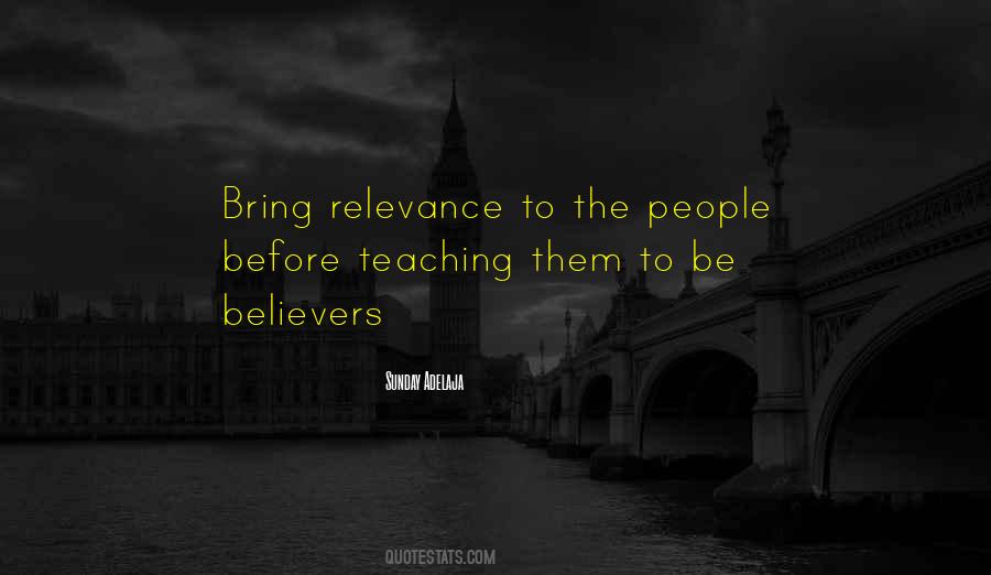 Be Relevant Quotes #583254