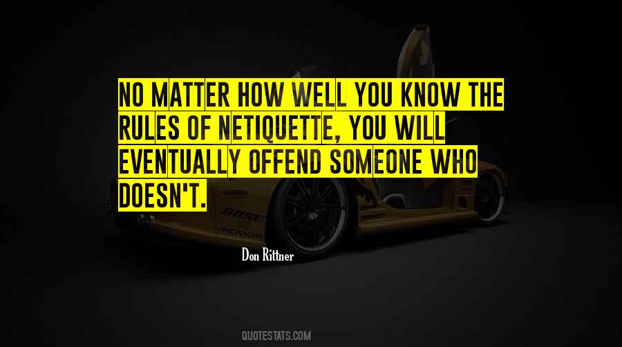 Netiquette Rules Quotes #383281