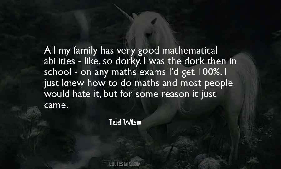 Quotes About Maths #16960
