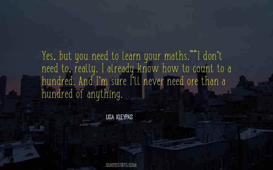 Quotes About Maths #502011