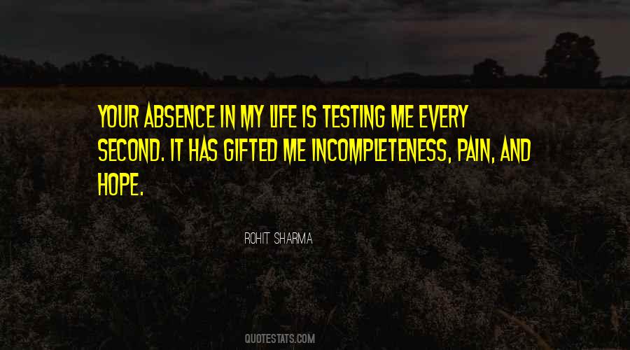 Quotes About Absence And Love #1181852