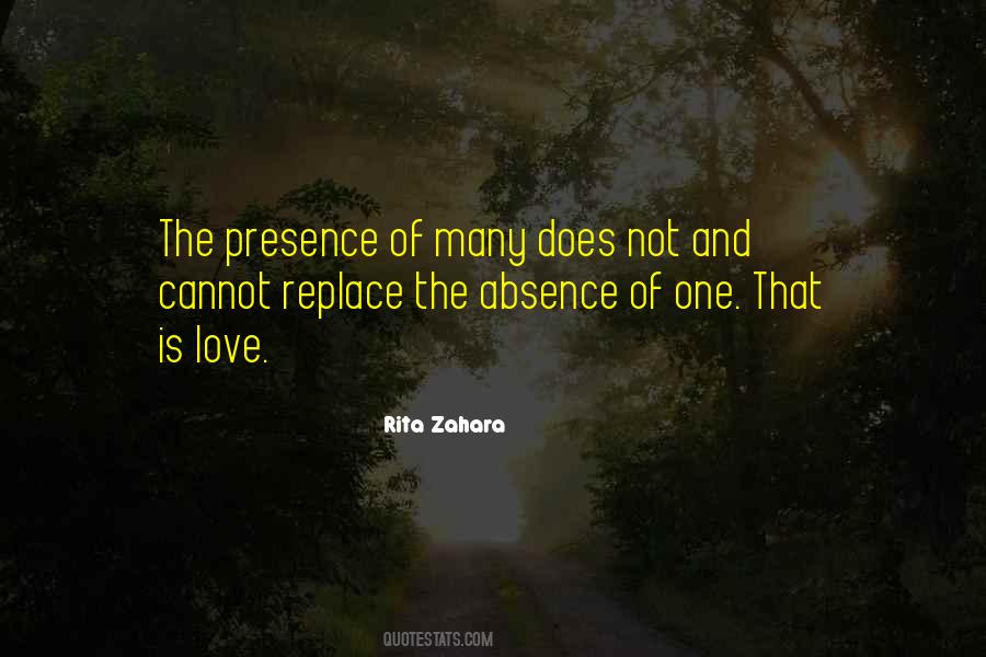 Quotes About Absence And Love #175678