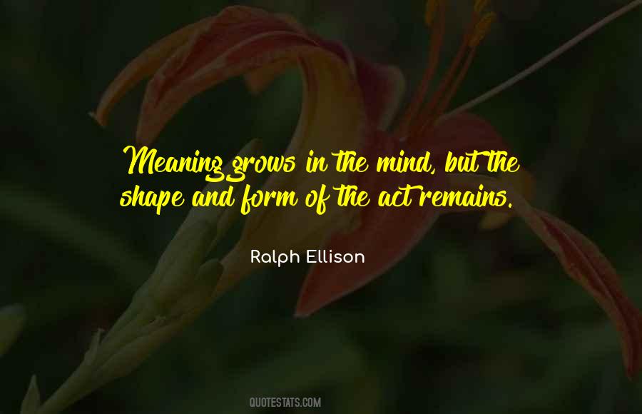 Quotes About Shape And Form #99847