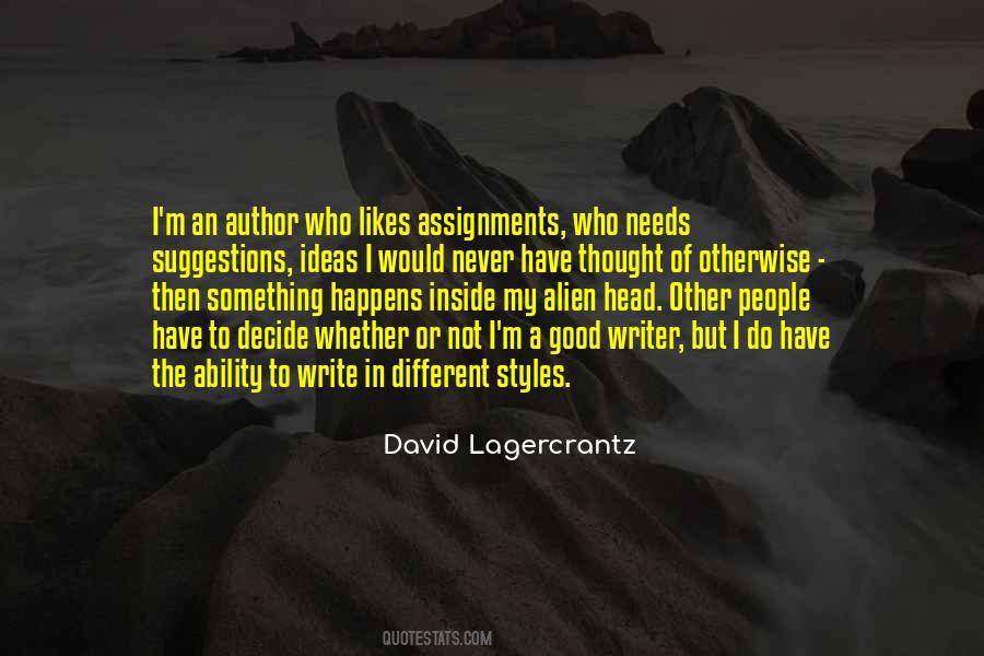 Quotes About Assignments #1310755