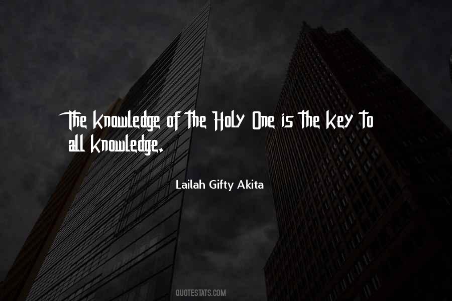 Knowledge Of The Holy Quotes #1295355