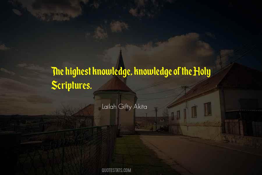 Knowledge Of The Holy Quotes #172658