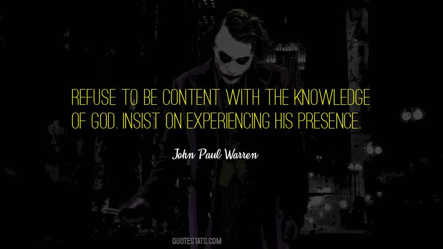 Knowledge Of The Holy Quotes #237390