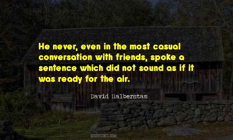 Quotes About Conversation With Friends #126203