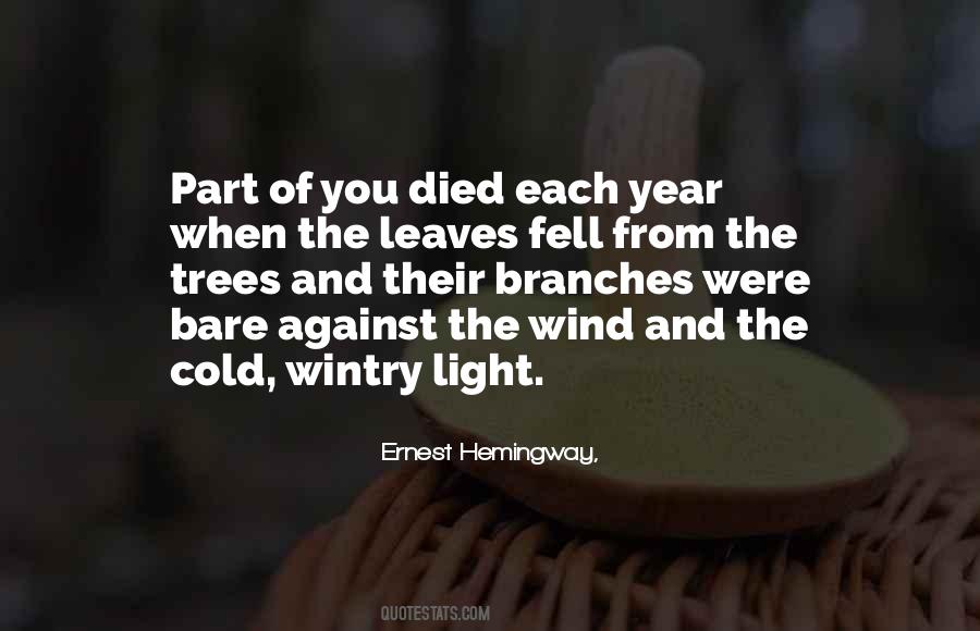 Quotes About Wind And Trees #59775