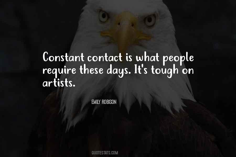 Quotes About Contact #1660962