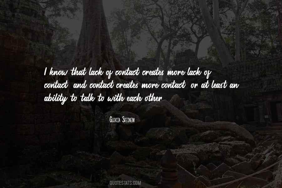 Quotes About Contact #1663894