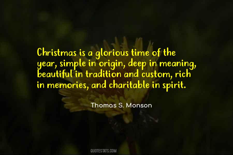 Quotes About Christmas Tradition #293531