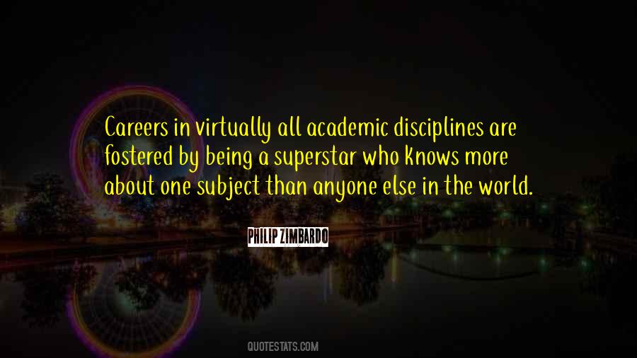 Quotes About Disciplines #1247440