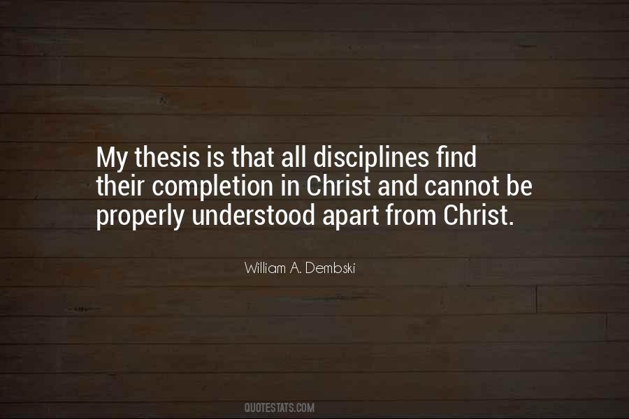 Quotes About Disciplines #1277053