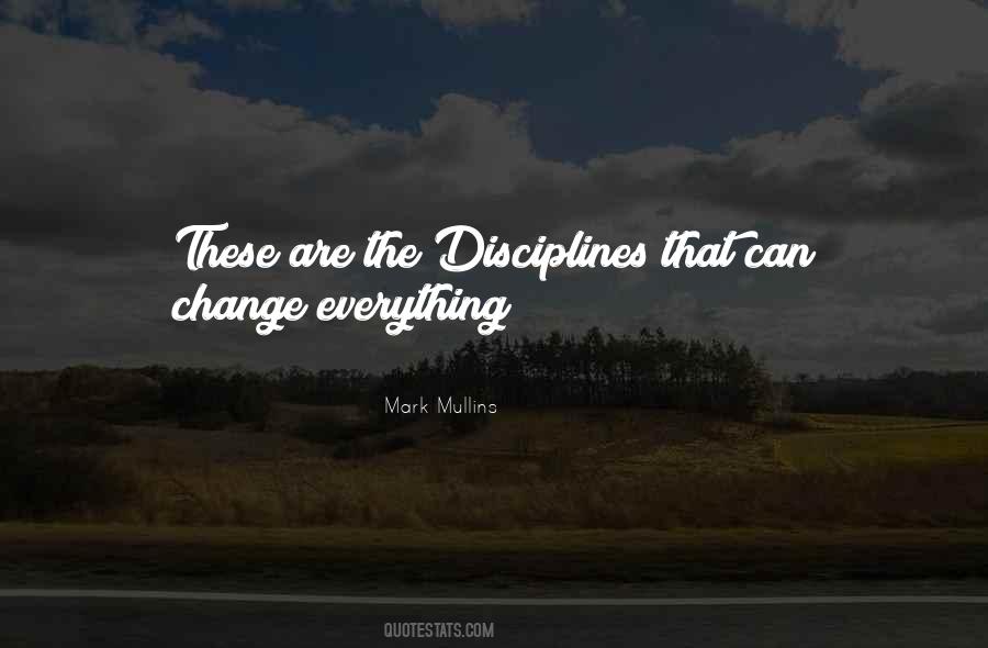 Quotes About Disciplines #996321