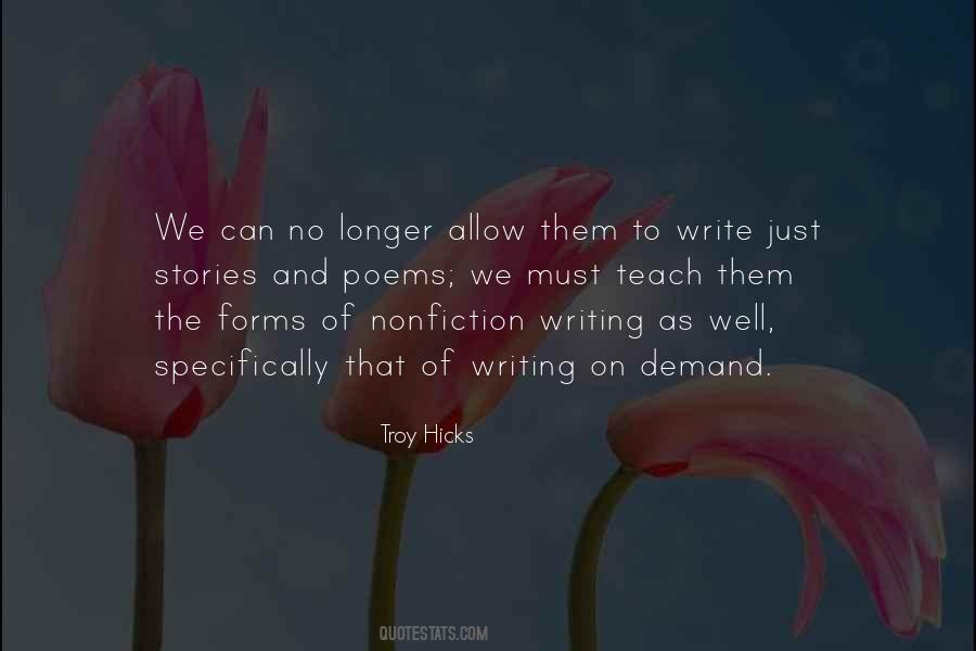 Quotes About Nonfiction Writing #284203