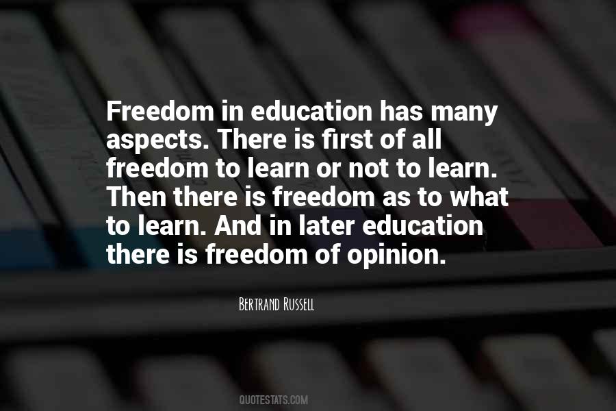 Quotes About Freedom To Learn #1603527