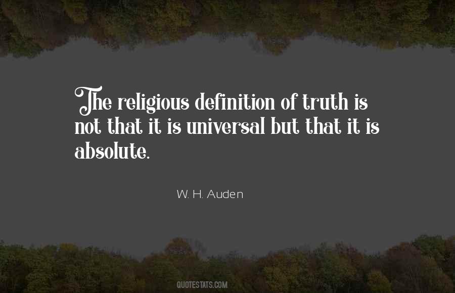 Quotes About Universal Truth #273034