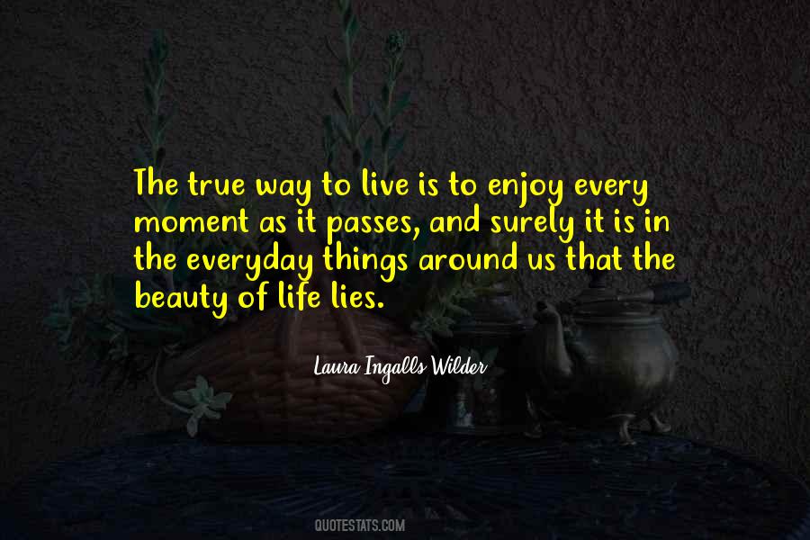 Enjoy The Beauty Of Life Quotes #1196919