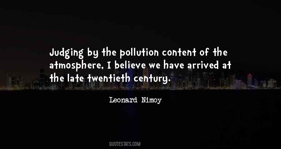 Quotes About Pollution #1299114