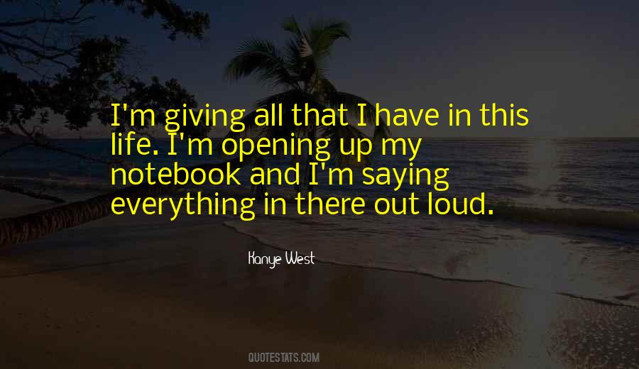 Quotes About Giving Everything #39294