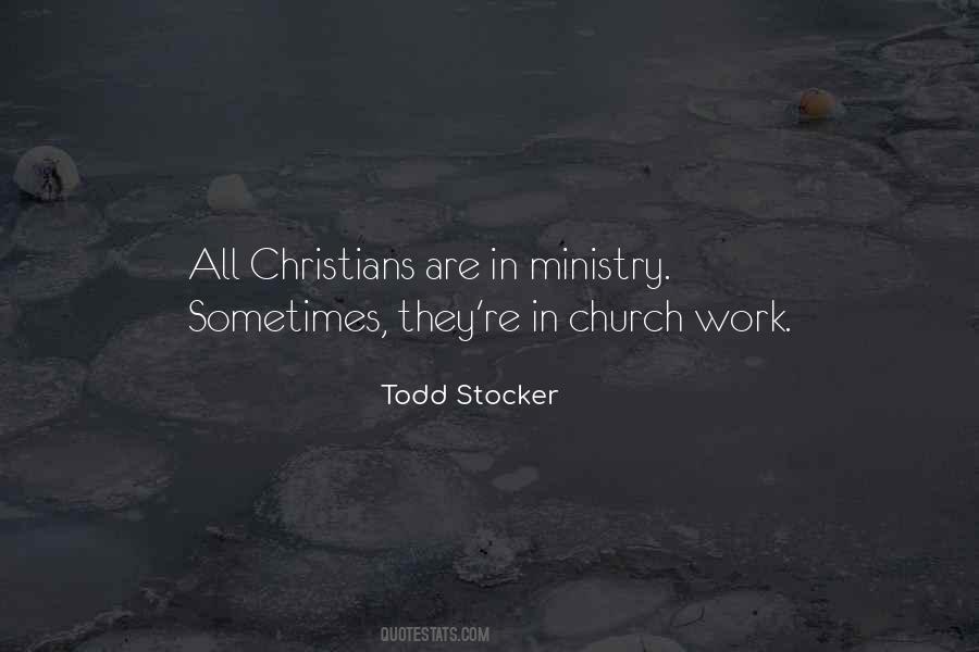 Quotes About Church Work #712711