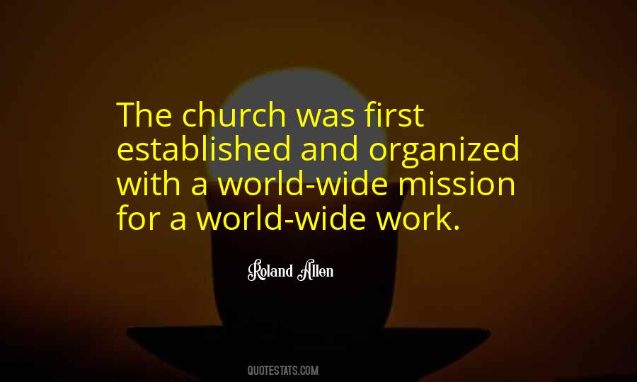 Quotes About Church Work #840082