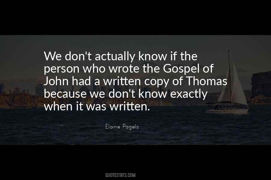 Quotes About Gospel Of John #341219