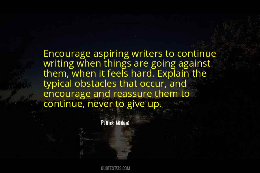 Writing Obstacles Quotes #1036748