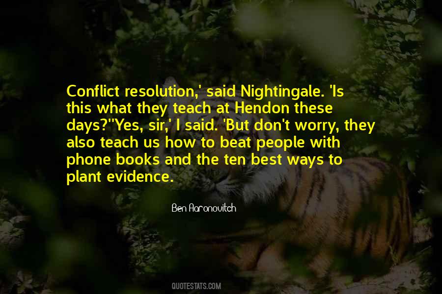 Quotes About Conflict Resolution #87934