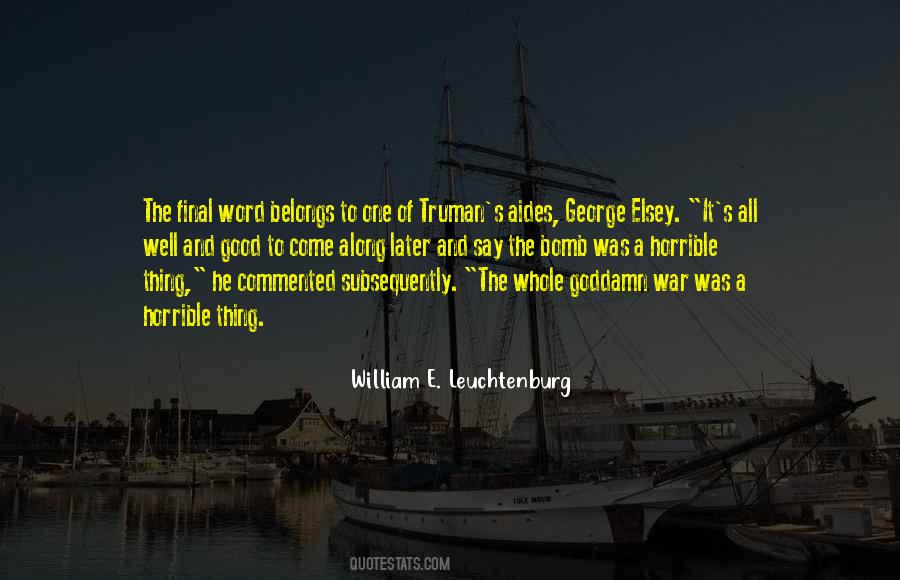 Good War Quotes #279997