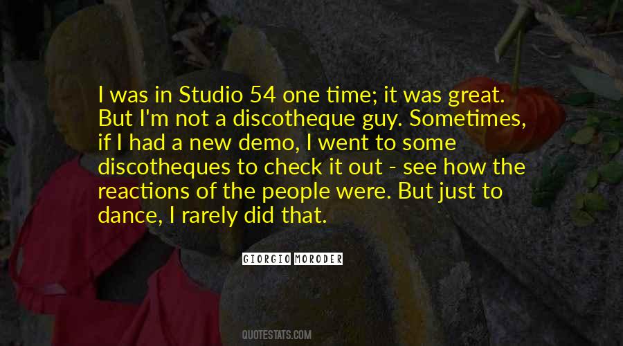 Quotes About Studio 54 #1827834