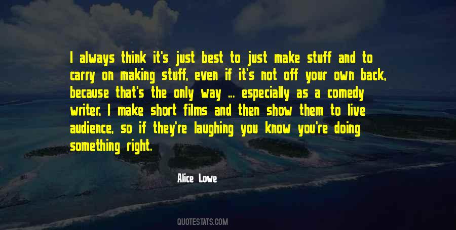 Quotes About Comedy Films #1851412