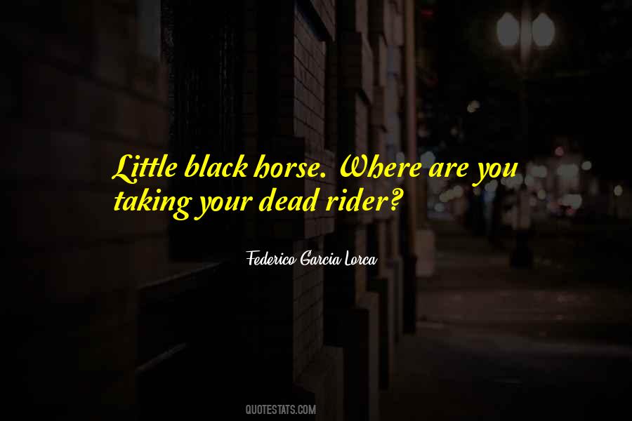 Quotes About Dead Horse #478762