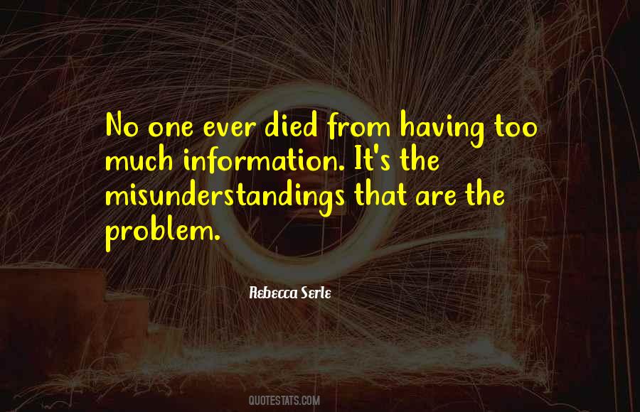 Quotes About Too Much Information #180028