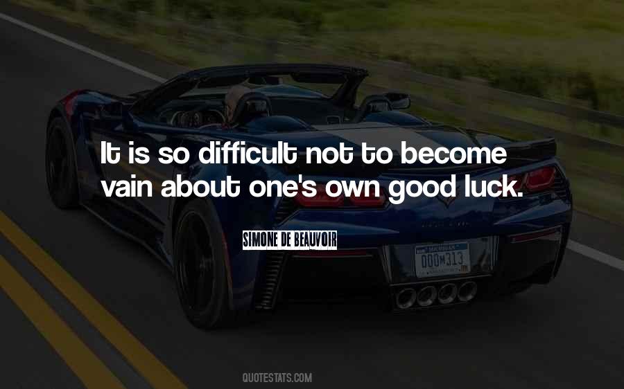 Quotes About Good Luck #1000554