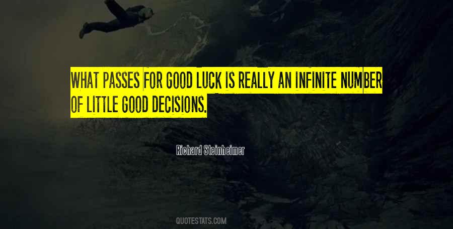 Quotes About Good Luck #1098733