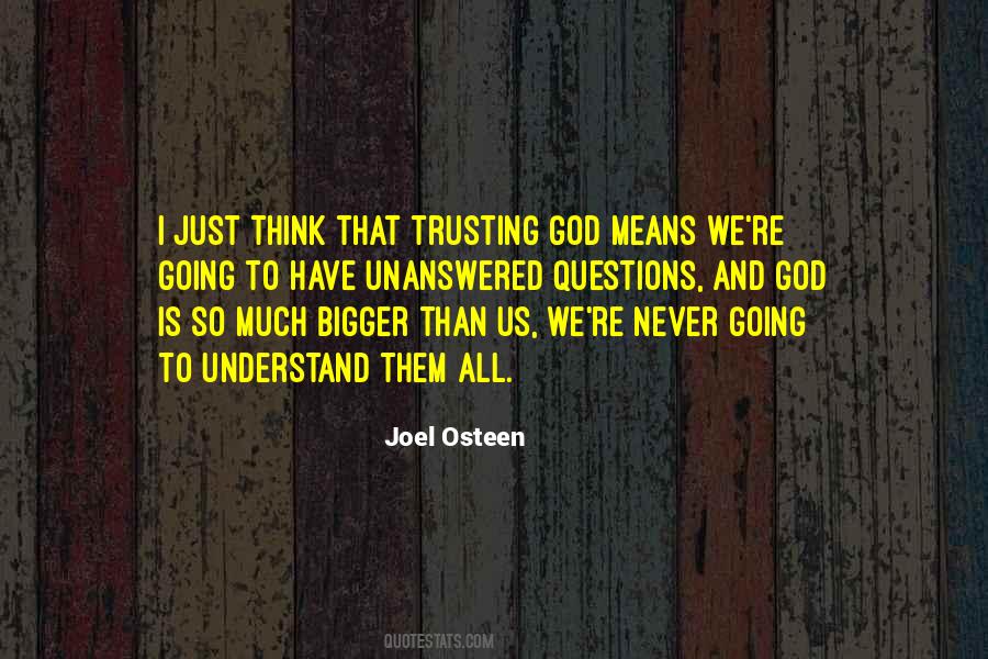 Quotes About Trusting God #1140343