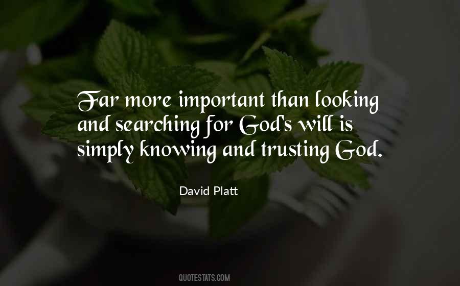 Quotes About Trusting God #1506216