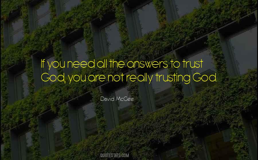 Quotes About Trusting God #1578283