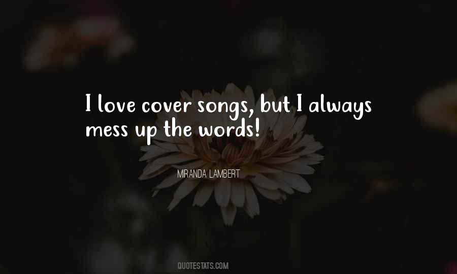Quotes About Cover Songs #1818699