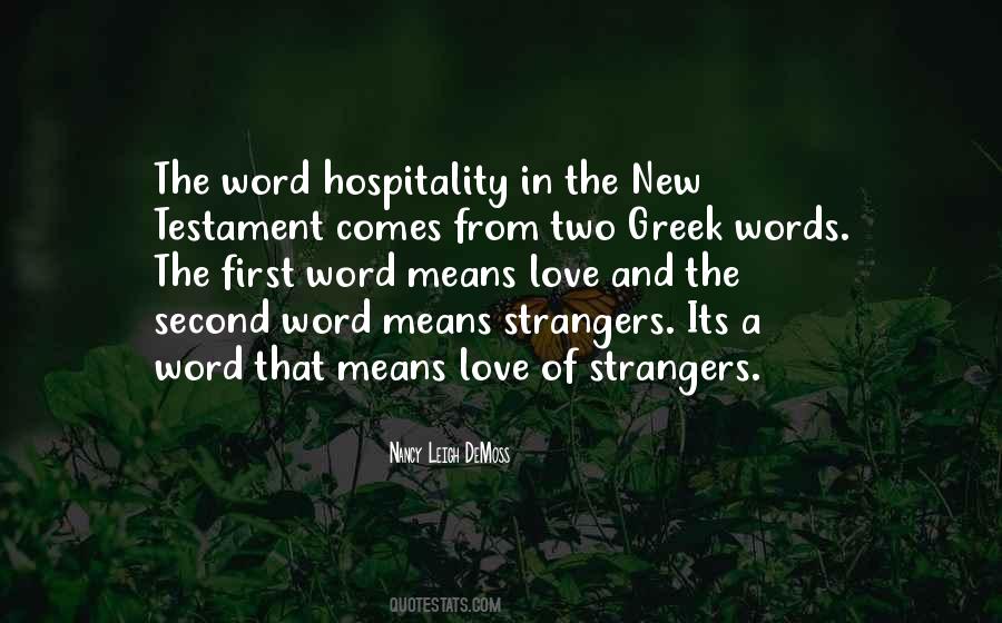 Quotes About Greek Hospitality #1293021