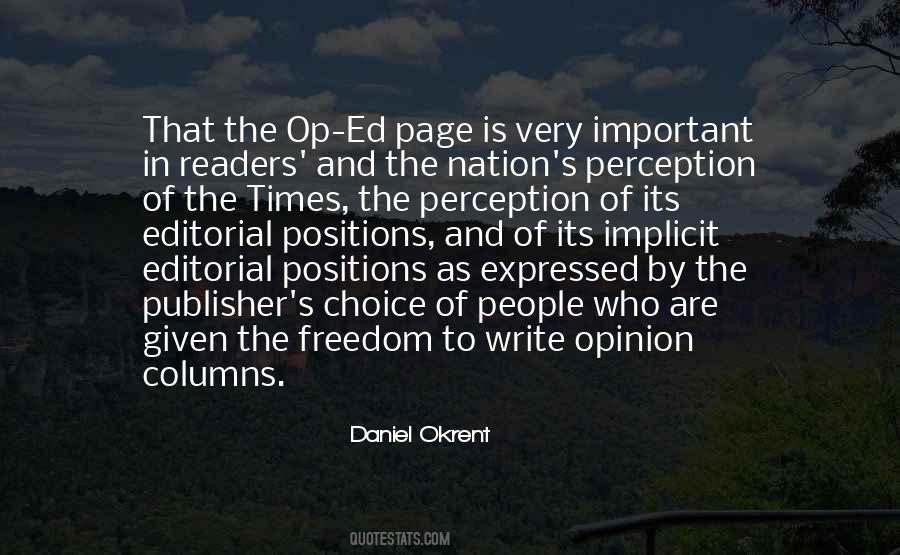 Quotes About Freedom Of Opinion #1283492