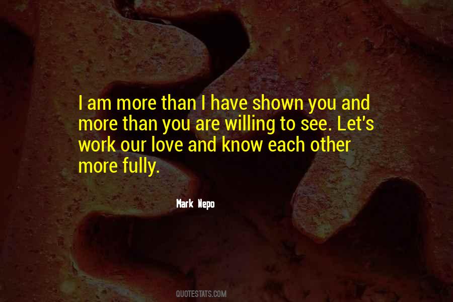 Love Shown Quotes #1152817