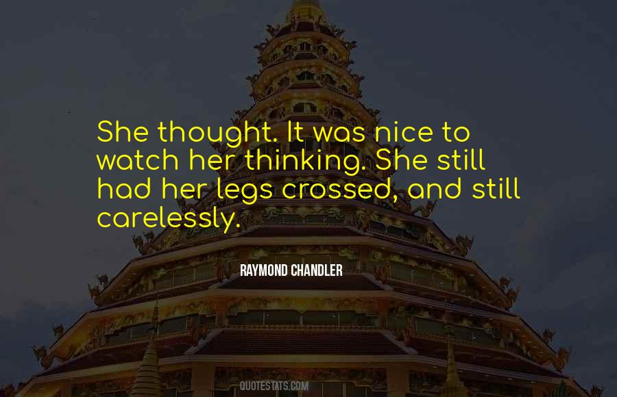 Quotes About Crossed Legs #1487671