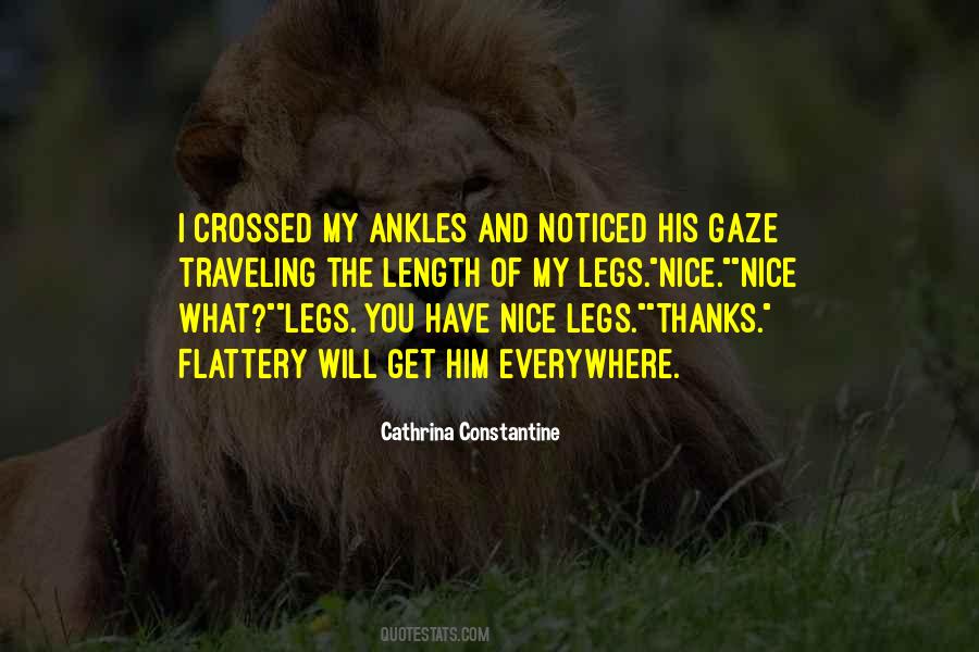 Quotes About Crossed Legs #1774231