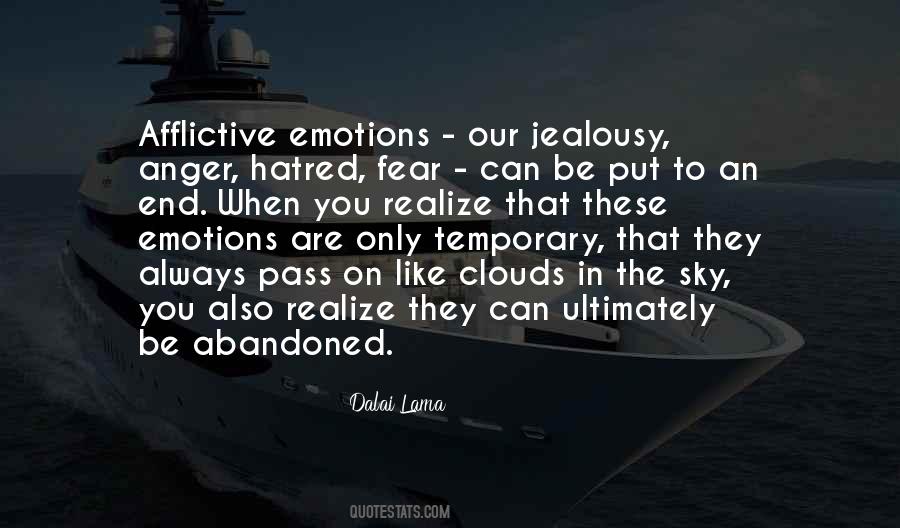 Afflictive Emotions Quotes #1280027