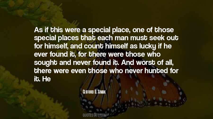 Quotes About Special Places #544518